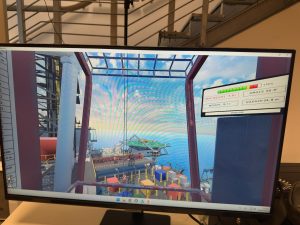 display simulatore virtuale corso gruista